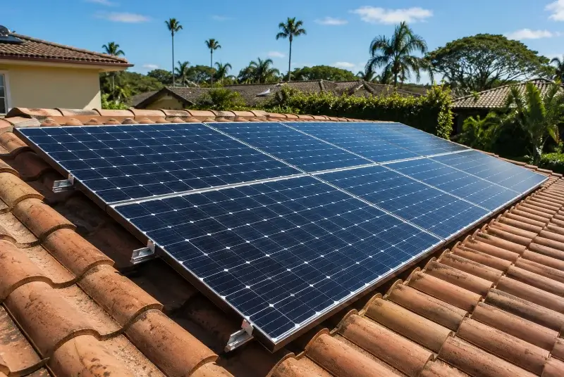 Installation de panneaux solaires à Brézilhac